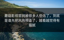 蘑菇影视官网被很多人低估了，到底是谁先把风向带歪了，越看越觉得有猫腻