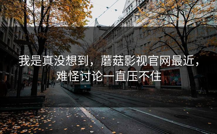 我是真没想到，蘑菇影视官网最近，难怪讨论一直压不住